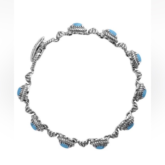 Vintage Carolyn Pollack American West Sterling Silver Turquoise Bracelet - Picture 1 of 13